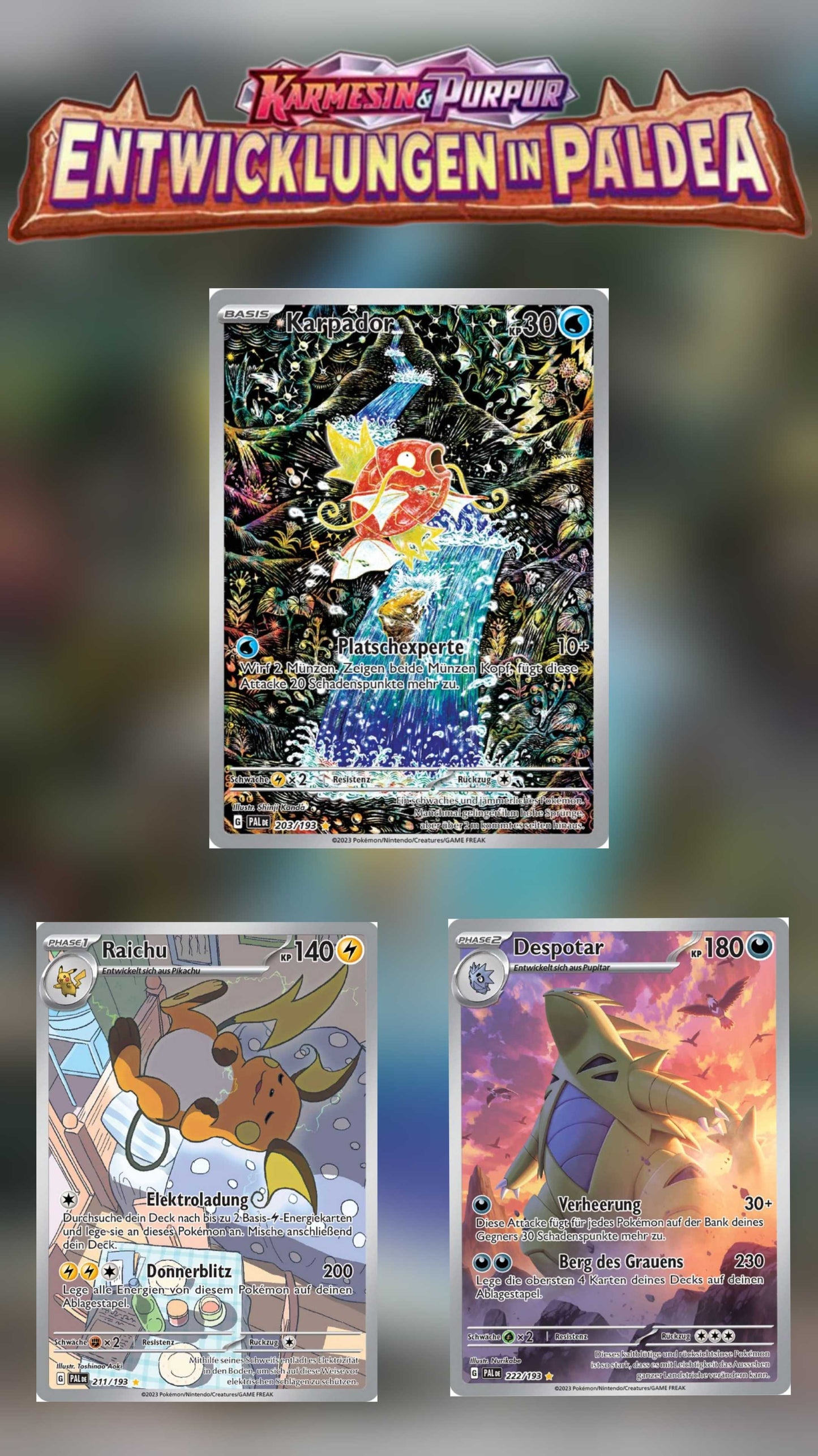 2x Entwicklungen in Paldea Booster (DE)