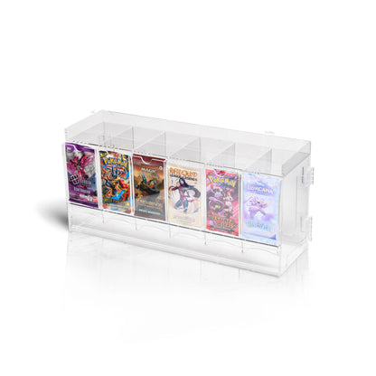 The Acrylic Box – 6-Slot Booster Pack Dispenser aus Acryl